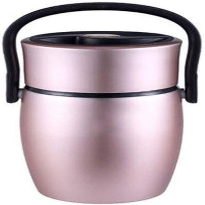 ARTSZY Rose Gold Insulated Lunch Box - Modern Soup Cup Stainless Steel Insulated Lunch Box