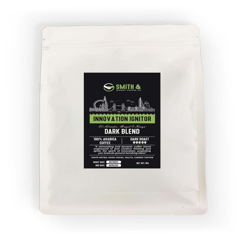 Smith & Wright Coffee Co Innovation Igniter Dark Blend Roasted coffee, 100% arabica (1000 g, CAFETIERE)