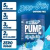 Applied Nutrition Pump Zero Pre Workout - Zero Stim, Caffeine Free, Energy & Performance (375g - 25 Servings) (ICY Blue Raz) view 3