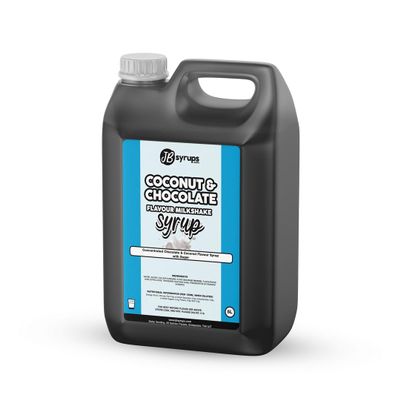 Coconut & Chocolate Flavour milkshake syrup 5L JB Syrups