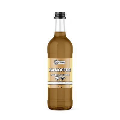 Banoffee Flavour milkshake syrup 1L JB Syrups
