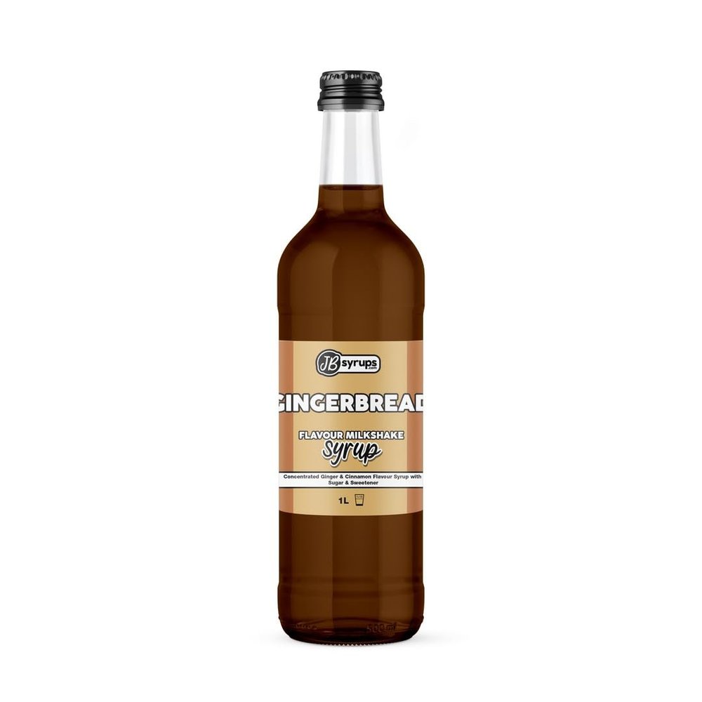 Gingerbread & Cinnamon Flavour milkshake syrup 1L JB Syrups