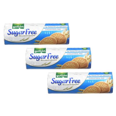 GULLON Sugar Free Wafers Biscuits and Cookies (Sugar Free Maria Biscuits 200g, 3 Pack)
