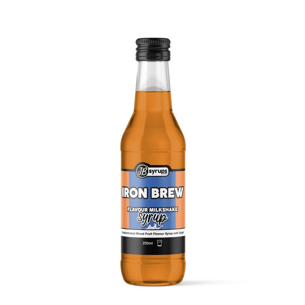 Iron Brew Flavour milkshake syrup 250ml JB Syrups