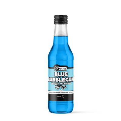 Blue Bubblegum Flavour milkshake syrup 250ml JB Syrups