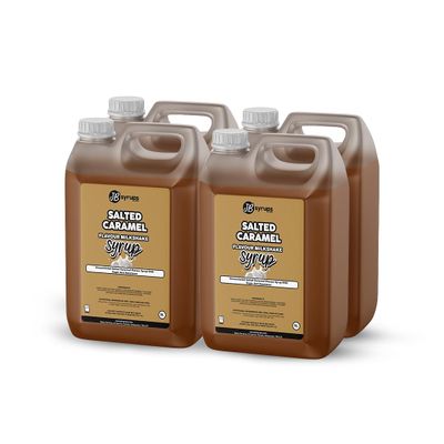 Salted Caramel Flavour milkshake syrup 4 x 5L JB Syrups