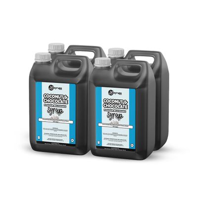 Coconut & Chocolate Flavour milkshake syrup 4 x 5L JB Syrups