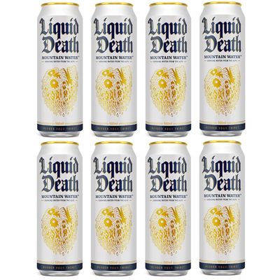 8 x 500ml Mountain Water Fizzy Carbonated Alp Mountain Spring Electrolytes Minerals Beverage