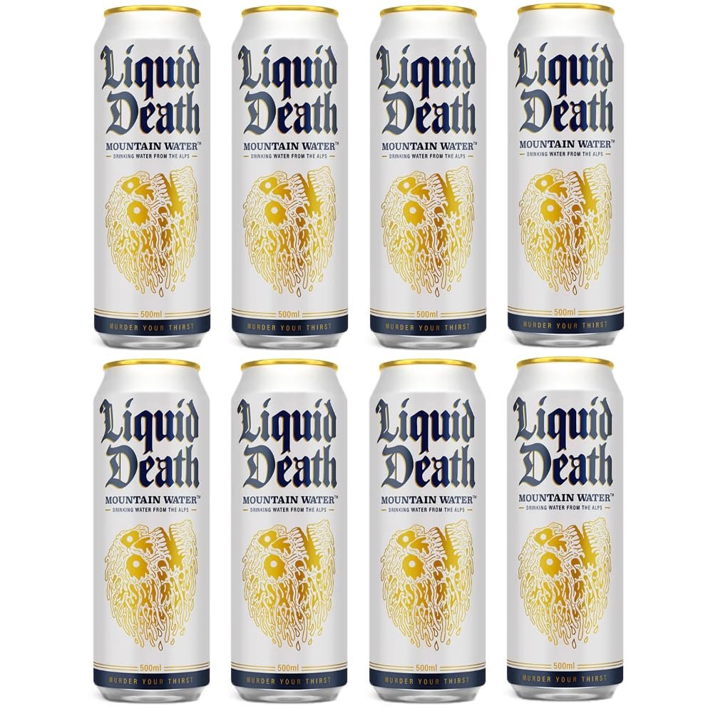 8 x 500ml Mountain Water Fizzy Carbonated Alp Mountain Spring Electrolytes Minerals Beverage