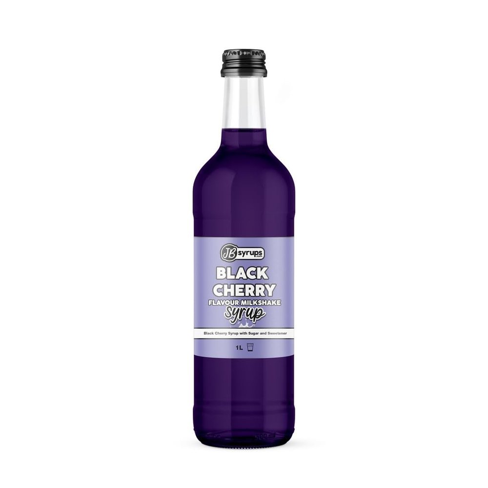 Black Cherry Flavour milkshake syrup 1L JB Syrups
