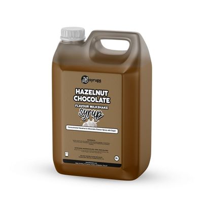 Hazelnut Chocolate Flavour milkshake syrup 5L JB Syrups