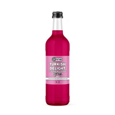 Turkish Delight/Rose Flavour milkshake syrup 1L JB Syrups