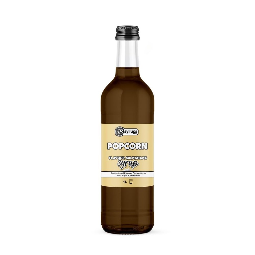 Popcorn Flavour milkshake syrup 1L JB Syrups