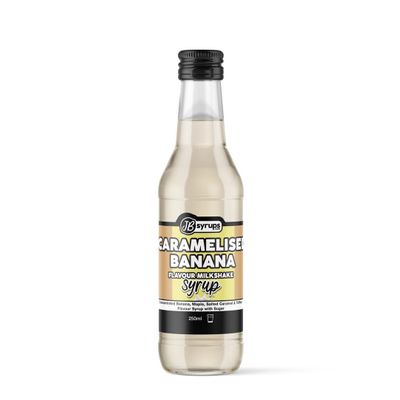 Banana & Maple Flavour milkshake syrup 250ml JB Syrups