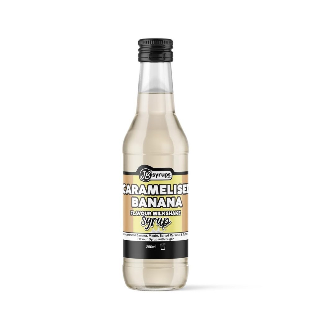 Banana & Maple Flavour milkshake syrup 250ml JB Syrups