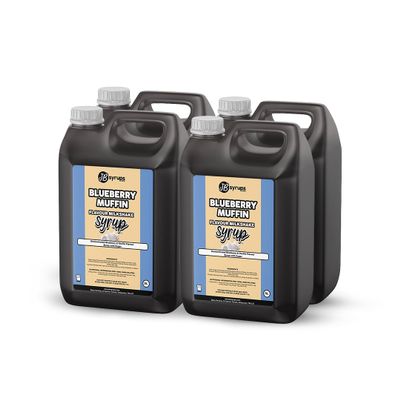 Blueberry Muffin Flavour milkshake syrup 4 x 5L JB Syrups