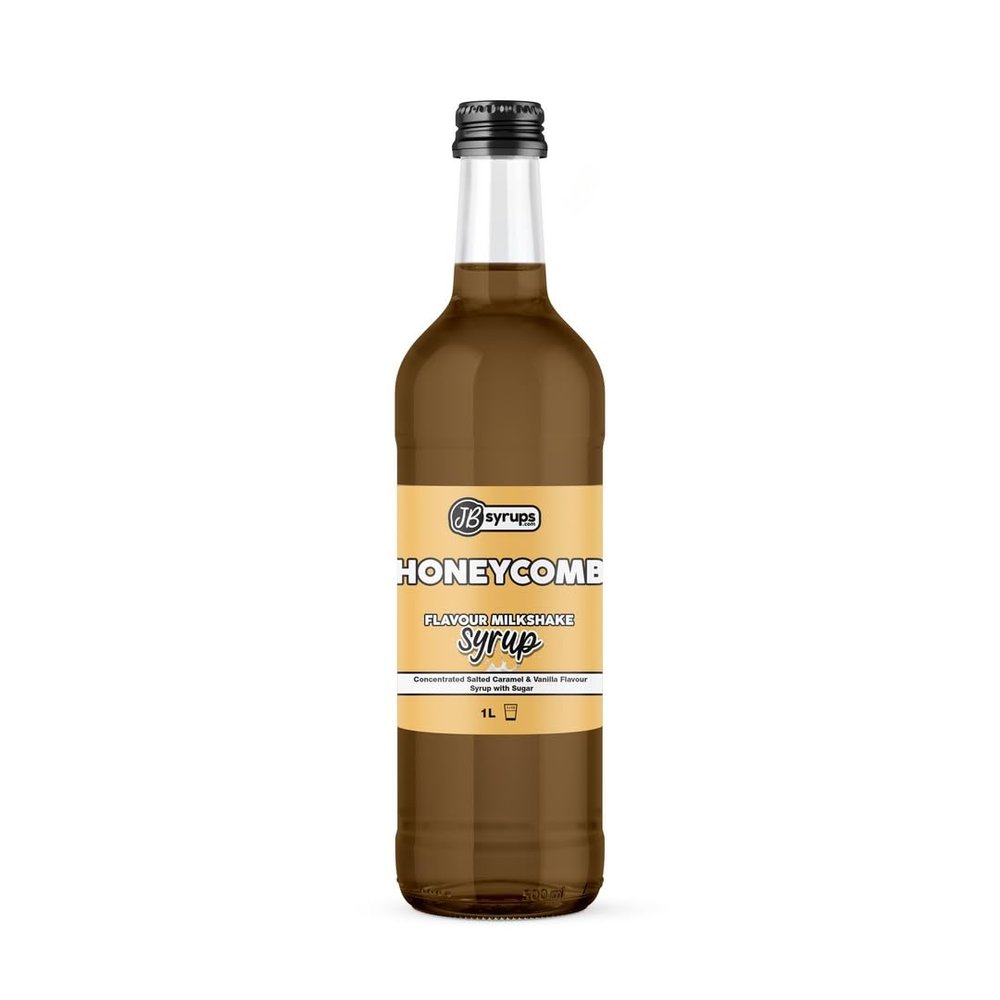 Honeycomb Flavour milkshake syrup 1L JB Syrups
