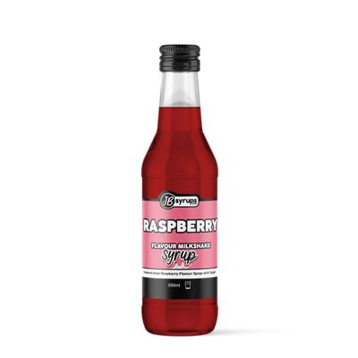Raspberry Flavour milkshake syrup 250ml JB Syrups