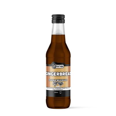 Gingerbread & Cinnamon Flavour milkshake syrup 250ml JB Syrups