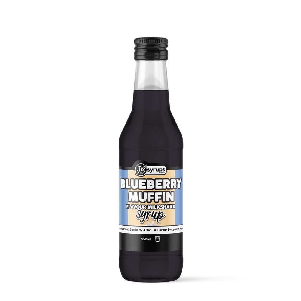 Blueberry Muffin Flavour milkshake syrup 250ml JB Syrups