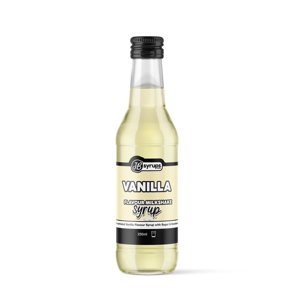 Vanilla Flavour milkshake syrup 250ml JB Syrups
