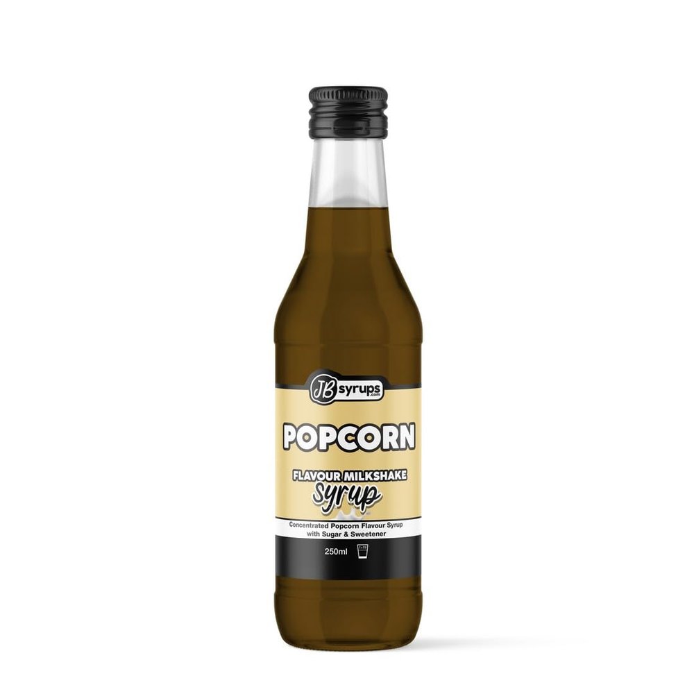 Popcorn Flavour milkshake syrup 250ml JB Syrups
