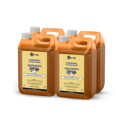 Banana Flavour milkshake syrup 4 x 5L JB Syrups
