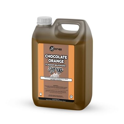 Chocolate Orange Flavour milkshake syrup 5L JB Syrups