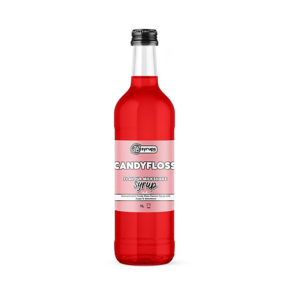 Candyfloss Flavour milkshake syrup 1L JB Syrups