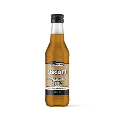 Biscotti Flavour milkshake syrup 250ml JB Syrups