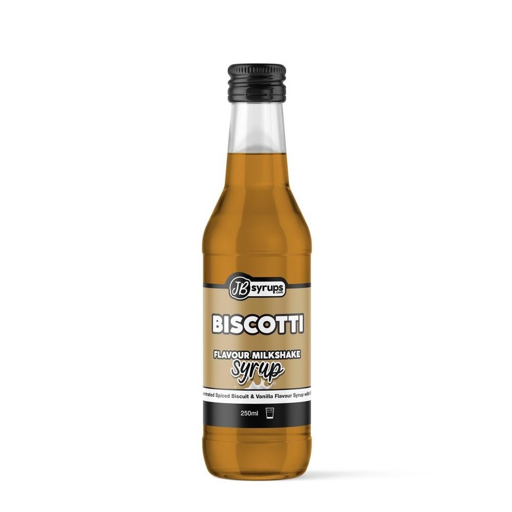 Biscotti Flavour milkshake syrup 250ml JB Syrups