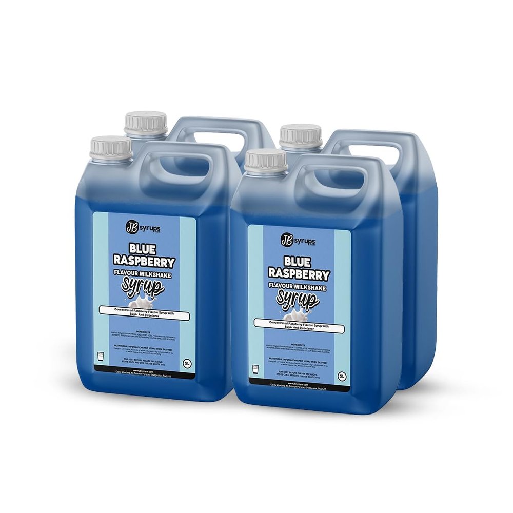 Blue Raspberry Flavour milkshake syrup 4 x 5L JB Syrups