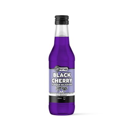 Black Cherry Flavour milkshake syrup 250ml JB Syrups