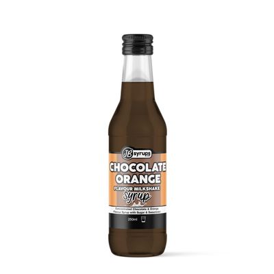 Chocolate Orange Flavour milkshake syrup 250ml JB Syrups