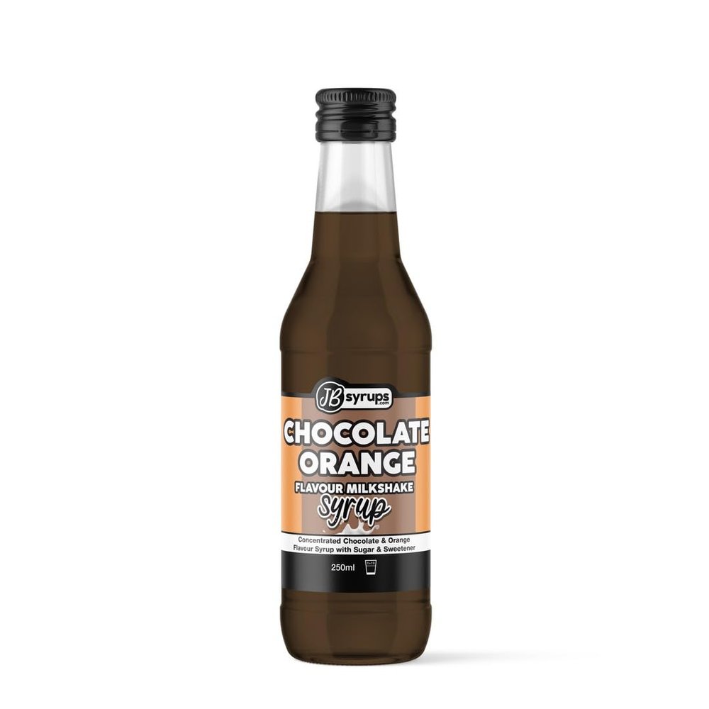 Chocolate Orange Flavour milkshake syrup 250ml JB Syrups