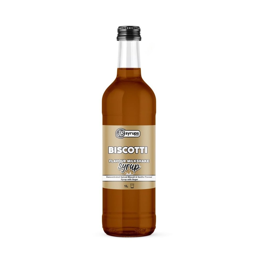 Biscotti Flavour milkshake syrup 1L JB Syrups