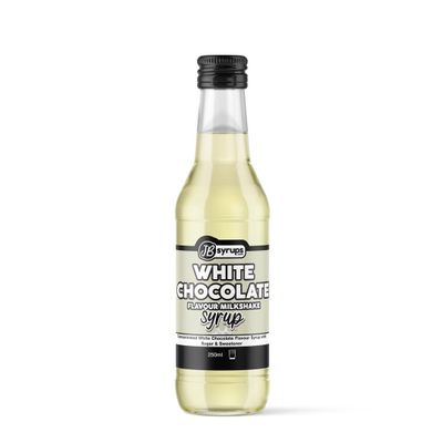 White Chocolate Flavour milkshake syrup 250ml JB Syrups