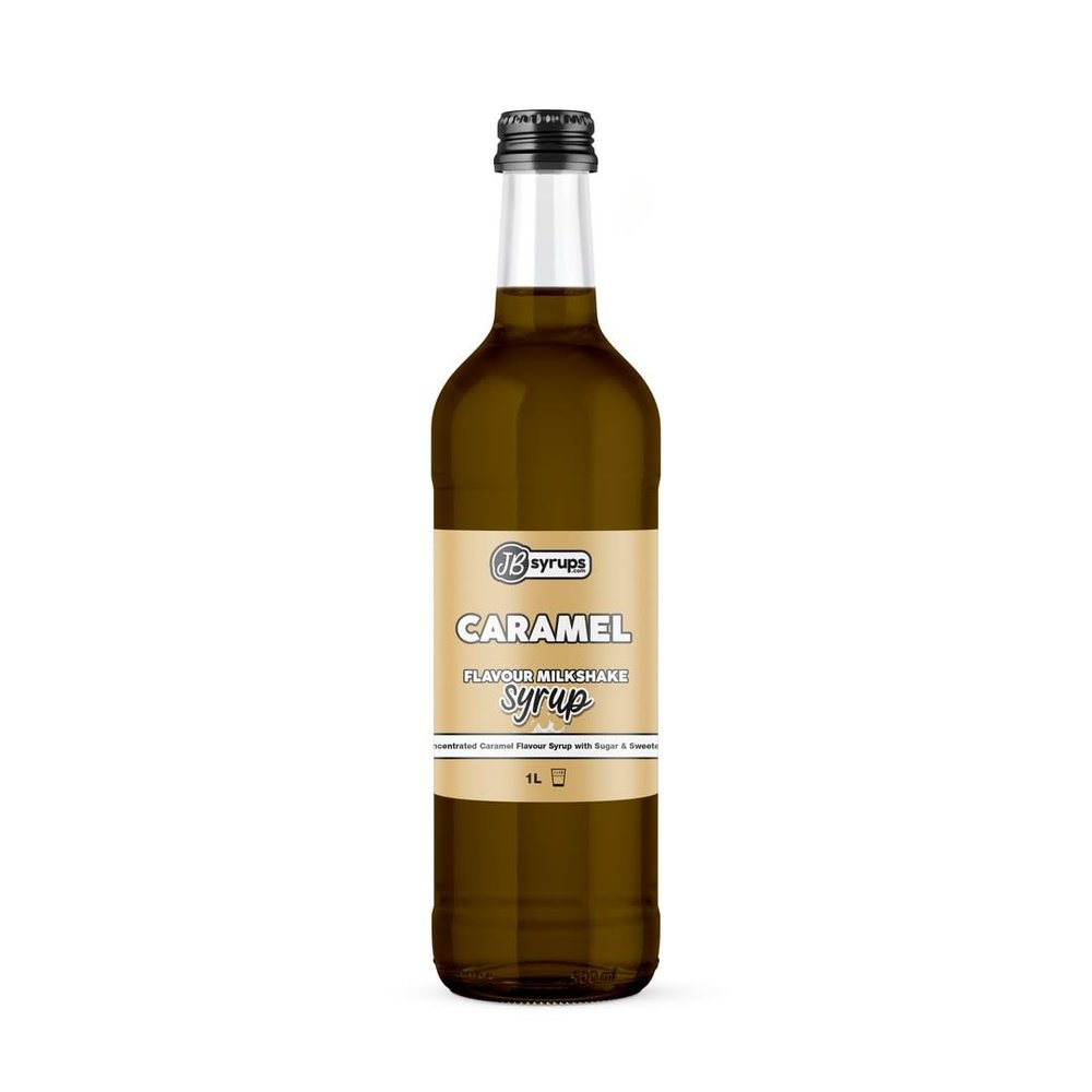Caramel Flavour milkshake syrup 1L JB Syrups