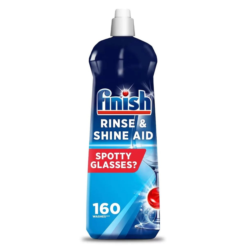 Finish Powerball Dishwasher Rinse Aid, For Drier Glasses and Spot Prevention, 800 ml, 160 Washes
