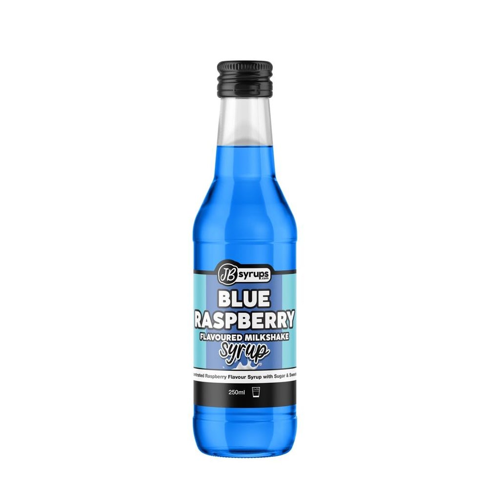 Blue Raspberry Flavour milkshake syrup 250ml JB Syrups