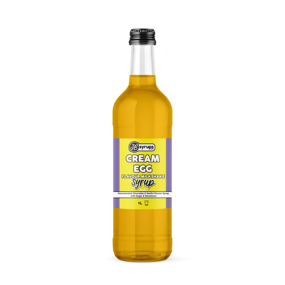 Cream Egg Flavour milkshake syrup 1L JB Syrups