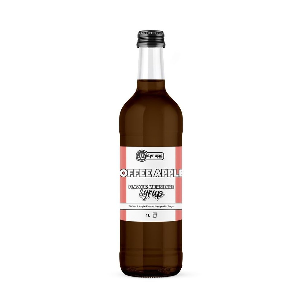 Toffee Apple Flavour milkshake syrup 1L JB Syrups
