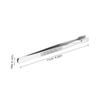 KONTONTY Stainless Steel Eyelash Tweezers 10Pcs Flat Head Precision Tool for Stamp Photo Collecting Comfortable to Hold and Wear Resistant Cosmetic Accessory view 2