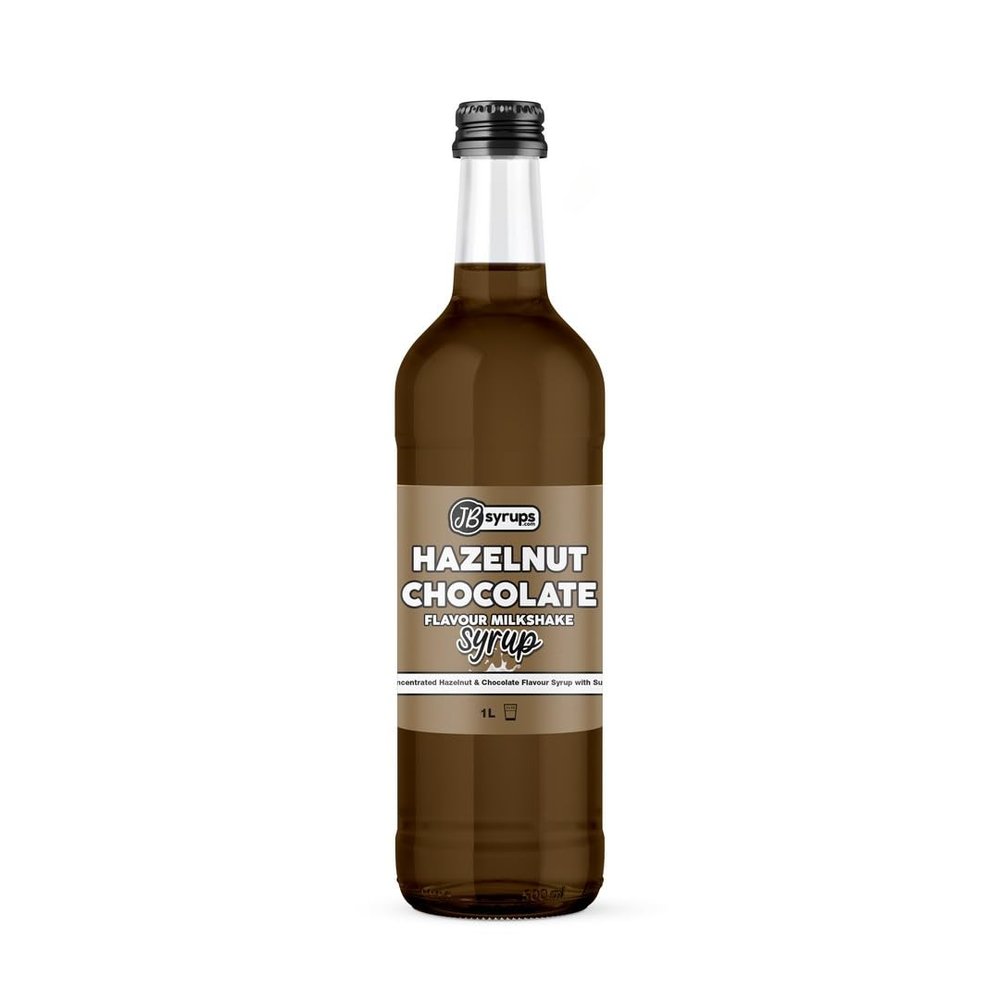 Hazelnut Chocolate Flavour milkshake syrup 1L JB Syrups