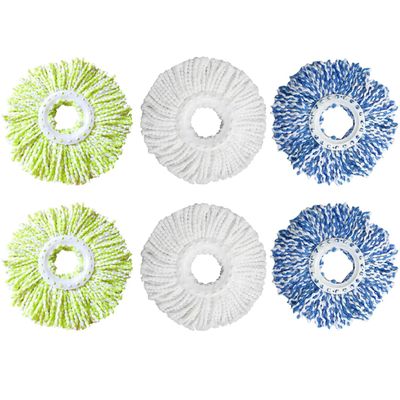 6 Pack Spin Mop Refill Pads Compatible with SIMPLI-Magic 79349 79117 979193 79229 Spin Mop Cleaning System, Part No.79161