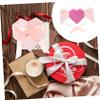 Mobestech 2pcs Portable Hear Shape Box Wedding Creative Case Wrapping Box for Occasion Bows for Wrapping view 2