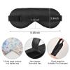 Ethnic Pattern Texture Sleep Mask Light Blocking Eye Mask for Sleeping with Adjustable Strap Watercolor Blue Flower Soft Lightweight Eye Cover Blindfold for Men Women Work Travel Naps view 3