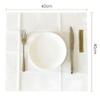 Mudhen 50 Packs Disposable Linen-Feel Dinner Napkins with Built-in Flatware Pocket, Printed Prefolded Cloth Like Paper Napkins for Wedding, Dinner or Party (Red) view 3