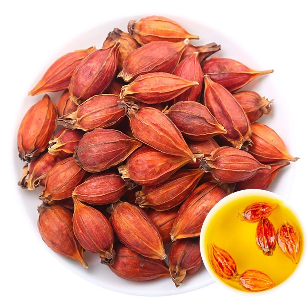 100% Dried Gardenia Fruit 3.52oz/100g Fructus Gardeniae; Zhi Zi; Dried Gardenia; Gardenia Jasminoides Tea Natural Herbal Tea, No Additives, Sulfur Free Chinese Herb | Cape Jasmine