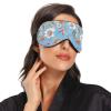 Ethnic Colorful Flowers Sleep Mask Light Blocking Eye Mask for Sleeping with Adjustable Strap Exotic Leaves Soft Lightweight Eye Cover Blindfold for Men Women Work Travel Naps view 2
